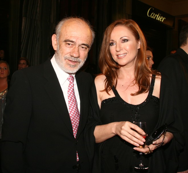 O Γιώργος Λιάνης με την πρώην σύζυγό του, ηθοποιό Κοραλία Καράντη