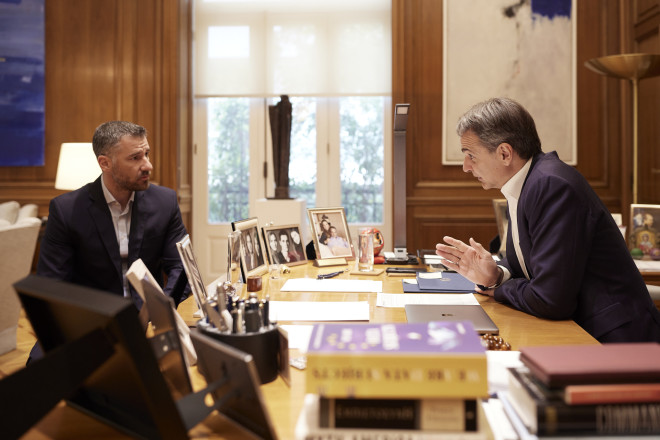 Ο Γιούρκας Σεϊταρίδης με τον Πρωθυπουργό