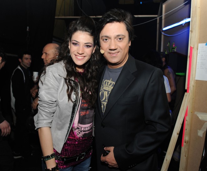 Ήβη Αδάμου & Γιώργος Θεοφάνους στον τελικό του X-Factor το 2010