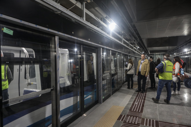 Σχεδόν όλοι οι σταθμοί του μετρό της Θεσσαλονίκης είναι έτοιμοι να τεθούν σε λειτουργία - Eurokinissi