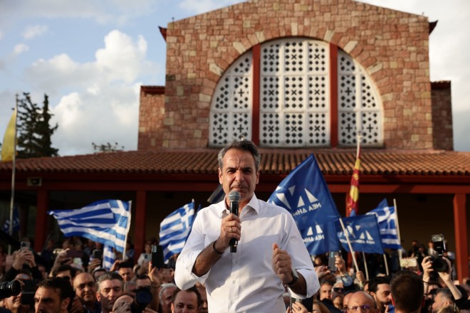 Στο Περιστέρι ξεκίνησε τις περιοδείες του για τις εκλογές στις 25 Ιουνίου ο Κυριάκος Μητσοτάκης 