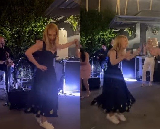 Μαρία Ηλιάκη: Χόρεψε πεντοζάλη στο γλέντι της βάφτισης της κόρης της
