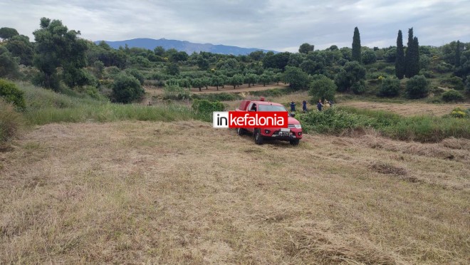 To σημείο, όπου έκανε αναγκαστική προσγείωση το ελικόπτερο - inkefalonia.gr