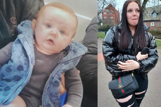 Αριστερά ο επτά μηνών, Noah, που αγνοείται μαζί με τη 17χρονη μητέρα του, Layla- πηγή Nottinghamshire Police