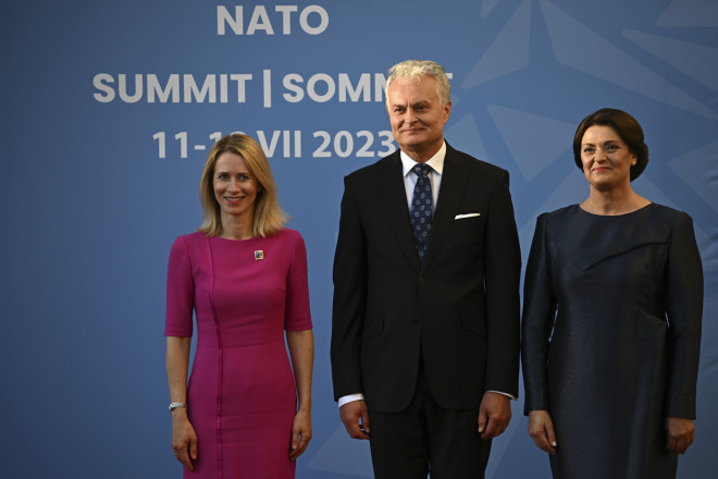 Η Πρωθυπουργός της Εσθονίας, Kaja Kallas- Paul Ellis/Pool Photo via AP
