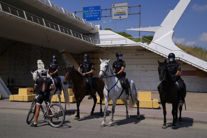 Έφιππη αστυνομία  στην Ισπανία 