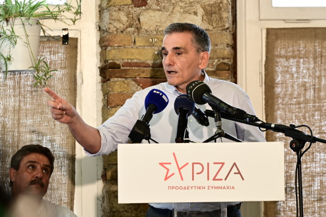 Ευκλείδης Τσακαλώτος: Η ανακοίνωση της υποψηφιότητάς του για την ηγεσία του ΣΥΡΙΖΑ/ Eurokinissi Mιχάλης Καραγιάννης