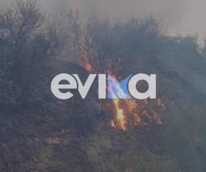 Και στην Κάρυστο μαίνεται ανεξέλεγκτη η φωτιά - evima.gr