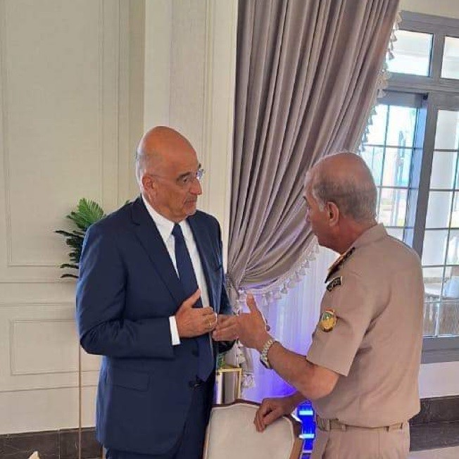 Η συνάντηση Ν. Δένδια με τον Υπουργό Άμυνας της Αιγύπτου Μ. Ζάκι   