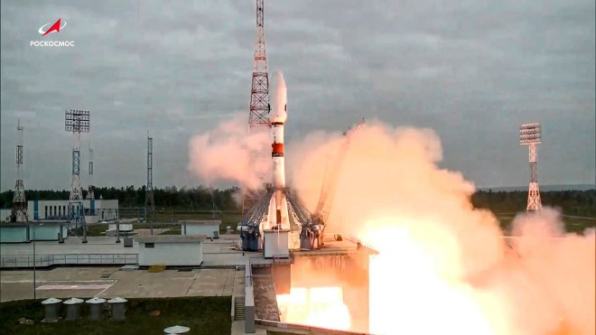 Το ρωσικό διαστημόπλοιο Luna - 25 κατά την εκτόξευσή του   