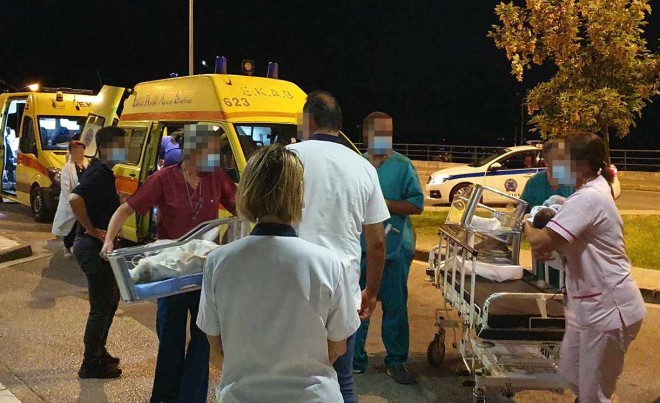  λίγο μετά τις 03:30 τα ξημερώματα της Τρίτης, έφτασαν στο Γενικό Νοσοκομείο της Καβάλας 11 νεογνά από το Νοσοκομείο της Αλεξανδρούπολης