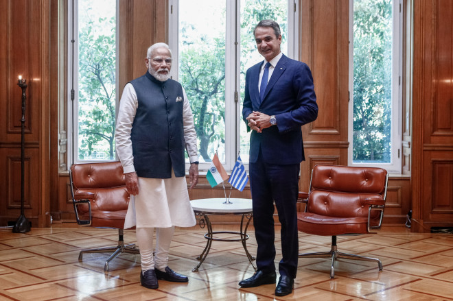 Μόντι: Ιστορική συνάντηση του Ινδού πρωθυπουργού με Μητσοτάκη