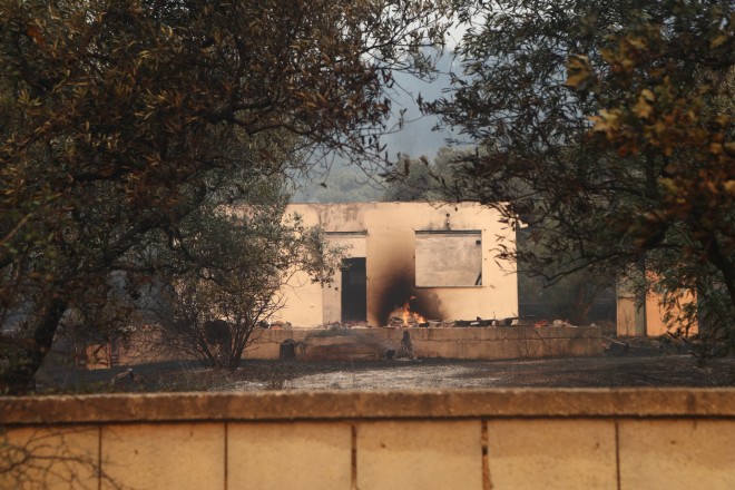 Καταστροφές από την πυρκαγιά στην Αλεξανδρούπολη/ Eurokinissi Bερβερίδης Βασίλης
