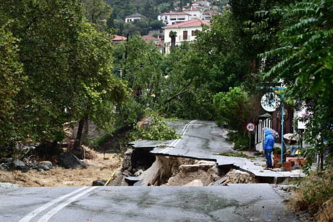 Μεγάλες καταστροφές στον Βόλο από την κακοκαιρία / Eurokinissi Μιχάλης Καραγιάννης