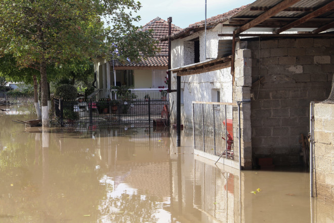 Πλημμύρες στην Καρδίτσα από τον Ιανό/  Eurokinissi Λεωνίδας Τζέκας 23/9/20