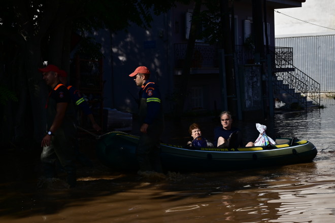 Διάσωση πληγέντων στη Θεσσαλία