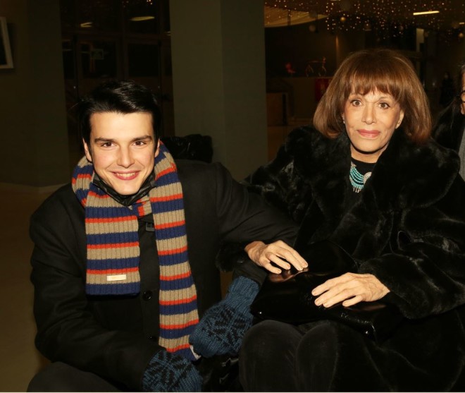Η Μαίρη Χρονοπούλου με τον καλό της φίλο, Θωμά Χούντα