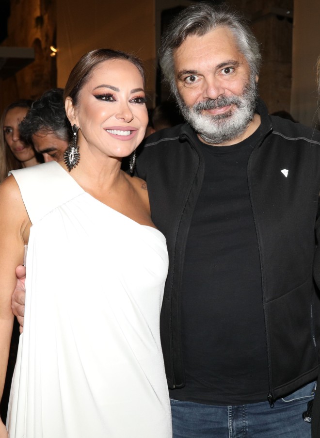 Η Μελίνα Ασλανίδου με τον Άλκη Κούρκουλο