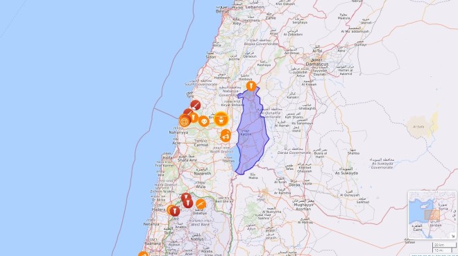 Οι εχθροπραξίες στις περιοχές του νότιου Λιβάνου και του βόρειου Ισραήλ    