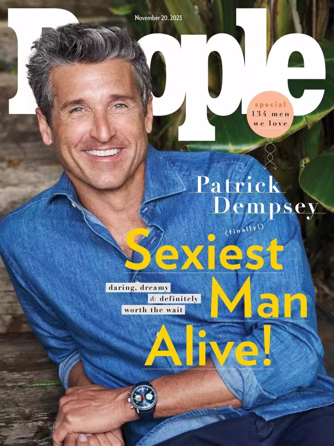 «Επιτέλους... Ο Πάτρικ Ντέμπσι είναι ο πιο σέξι άντρας εν ζωή!», γράφει το εξώφυλλο του People