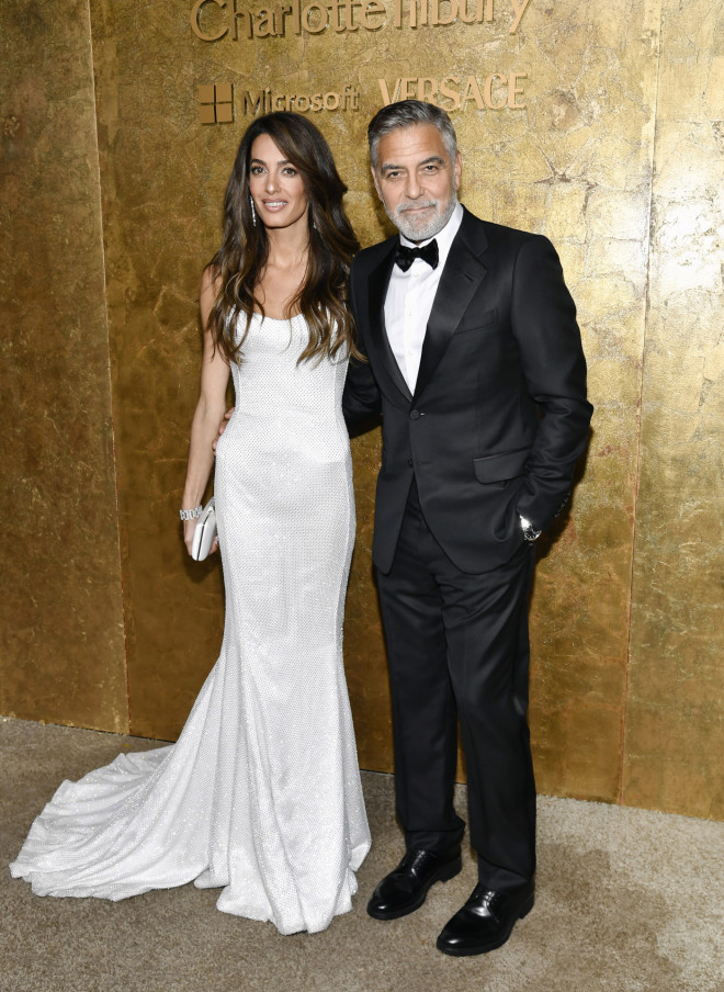 George Clooney - Αmal Αlamuddin σε εκδήλωση στη Νέα Υόρκη, στις αρχές Δεκεμβρίου (Photo by Evan Agostini/Invision/AP)