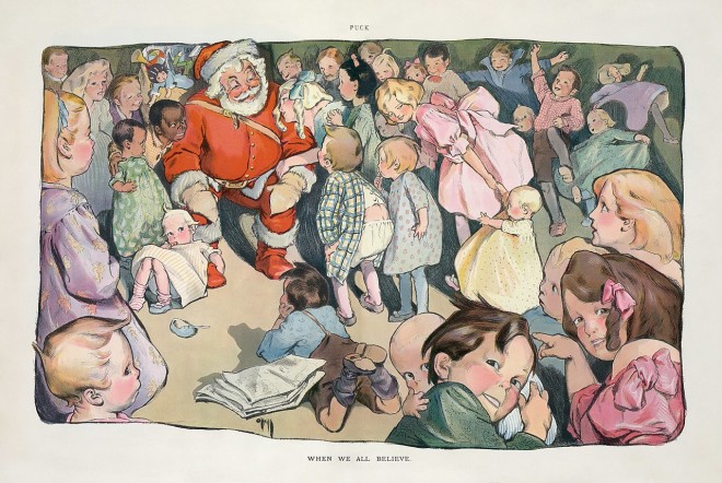 Απεικόνιση του Santa Claus στο Puck (1903)   