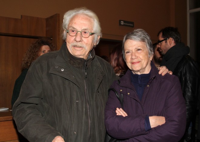 Ο Γιώργος Μιχαλακόπουλος με τη σύζυγό του Αθηνά