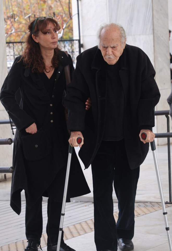 Κηδεία Γιώργου Μιχαλακόπουλου: Μαρία Καβουκίδου & Νίκος Καβουκίδης 