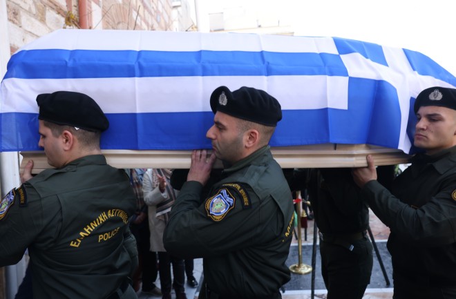 Κηδεία αστυνομικού στη Θεσσαλονίκη