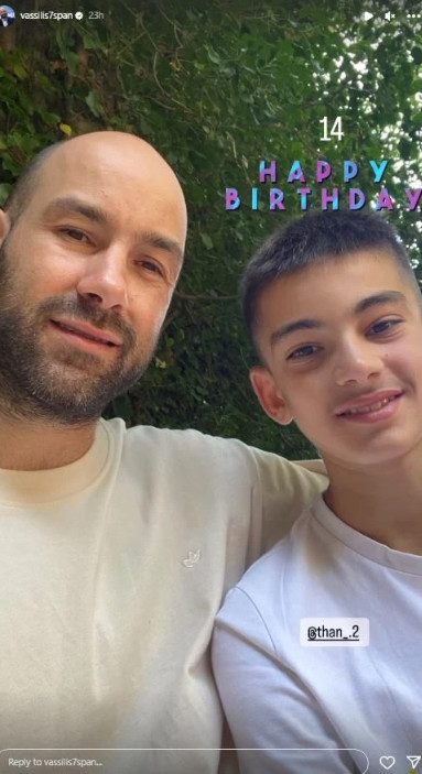 Βασίλης Σπανούλης: Η απίστευτη ομοιότητά του με τον 14χρονο γιο του, Θανάση