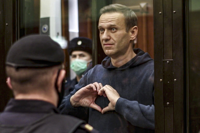 Ο Αλεξέι Ναβάλνι σε δίκη του στη Μόσχα, το 2014/ Moscow City Court via AP, File