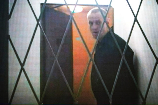 Εικόνα του Ναβάλνι κατά τη διάρκεια ακρόασης στο Ανώτατο Δικαστήριο της Ρωσίας, στις 11 Ιανουαρίου 2024/ AP Photo/Alexander Zemlianichenko, File