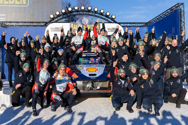 Η Hyundai έπιασε κορυφή στο WRC Rally Sweden