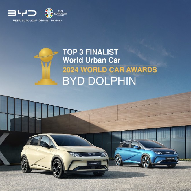 BYD: Στους τρείς φιναλίστ στο θεσμό «2024 World Car Awards»