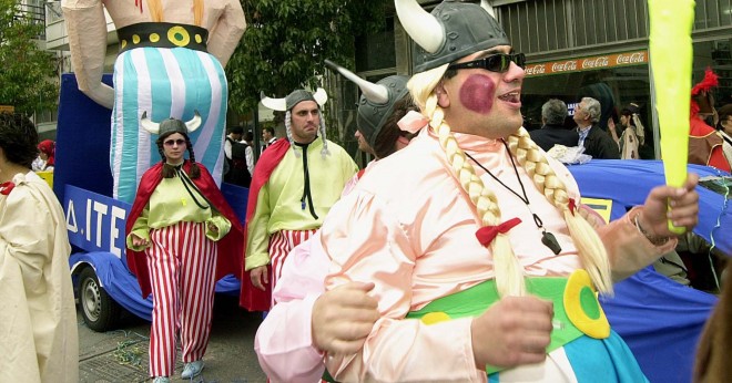 Αστερίξ και Οβελίξ επιλέγουν να ντυθούν τα παιδιά στο φετινό καρναβάλι. 