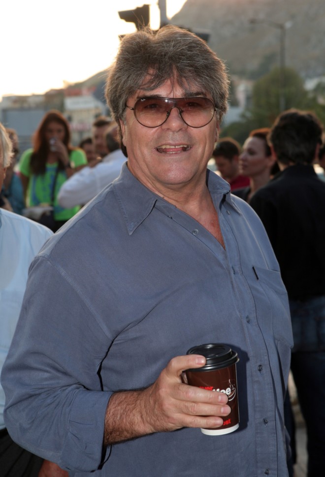 Ο Πάνος Μιχαλόπουλος στα εγκαίνια του καταστήματος του Μέμου Μπεγνή, το 2011/ NDP
