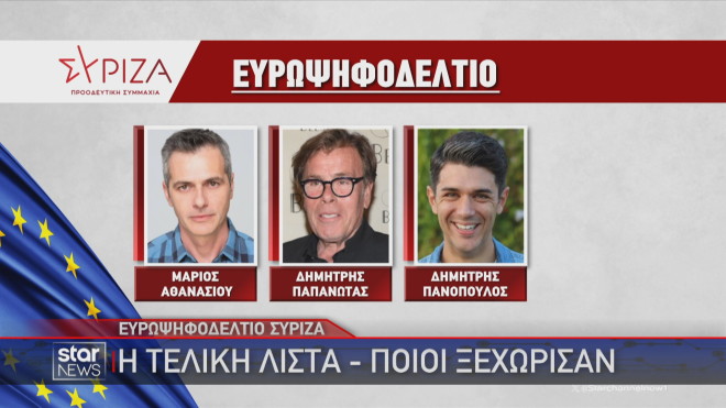 Ευρωψηφοδέλτιο ΣΥΡΙΖΑ: Ποιοι ξεχώρισαν 