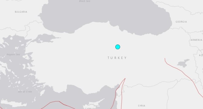 Το επίκεντρο του σεισμού στην Τουρκία  