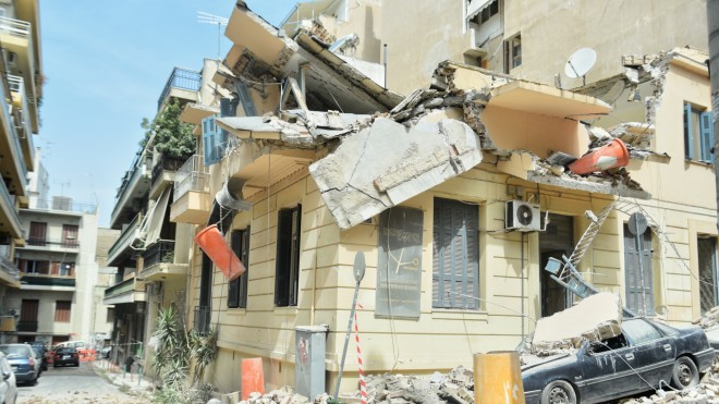Το κτίριο που κατέρρευσε στο Πασαλιμάνι- ΙΝΤΙΜΕ