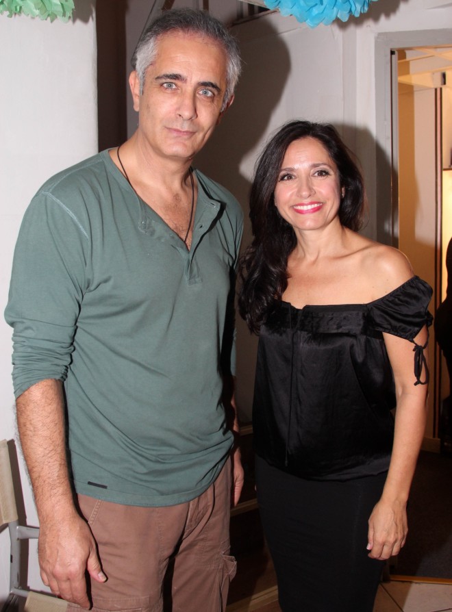 Η Βάσω Γουλιελμάκη με τον πρώην σύζυγό της, ηθοποιό Σωκράτη Αλαφούζο