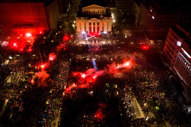 Ολυμπιακός: Η στιγμή του θρυλικού γκολ και οι ξέφρενοι πανηγυρισμοί