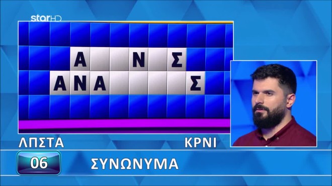 Τροχός της Τύχης: Δύσκολος ο γρίφος για τον Κώστα- Για σένα;