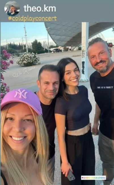 Ντέμης Νικολαΐδης: Στους Coldplay παρέα με την κόρη του και τη σύντροφό του