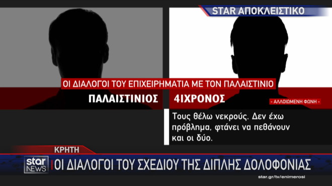 Κρήτη: Οι διάλογοι του σχεδίου της διπλής δολοφονίας