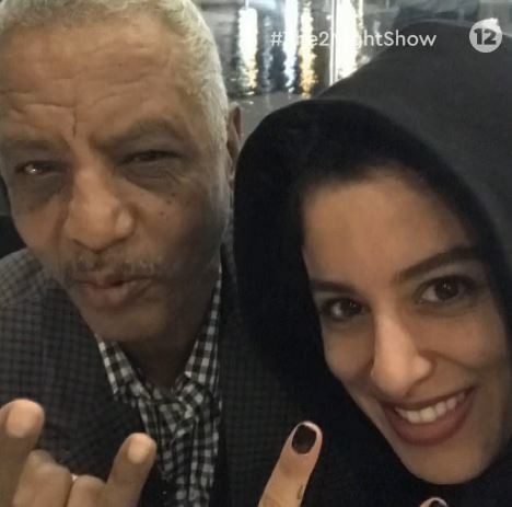 Η Μαρίνα Σάττι με τον πατέρα της /Πηγή: The 2Night Show