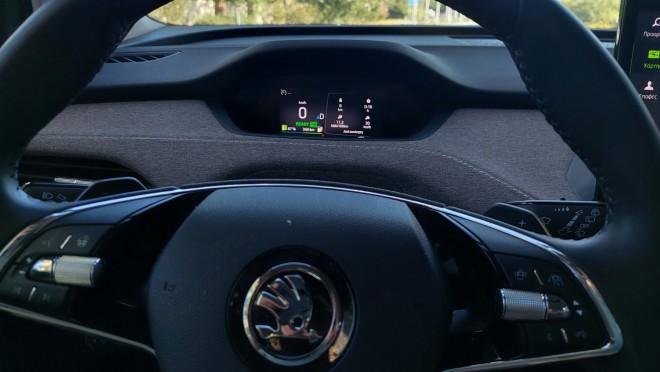 Δοκιμάζουμε το νέο Skoda Enyaq iV80 204 ίπποι -Εσωτερικό
