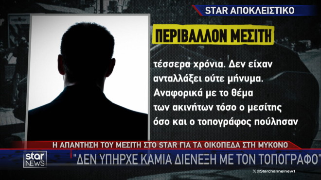 Τι αναφέρει το περιβάλλον του μεσίτη για τις σχέσεις του με τον τοπογράφο  