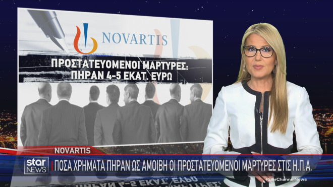 Novartis: Πόσα χρήματα πήραν οι προστατευόμενοι μάρτυρες στις ΗΠΑ