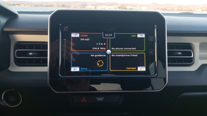 Η οθόνη αφής του Suzuki Ignis 1,2 Hybrid CVT 2WD 