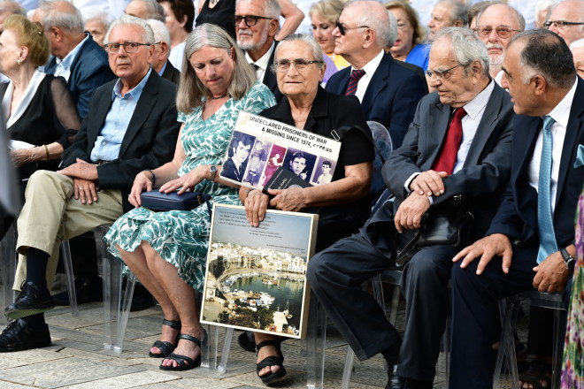 Η Χαρίτα Μάντολες στη δεξίωση στο προεδρικό για την Αποκατάσταση της Δημοκρατίας - Eurokinissi